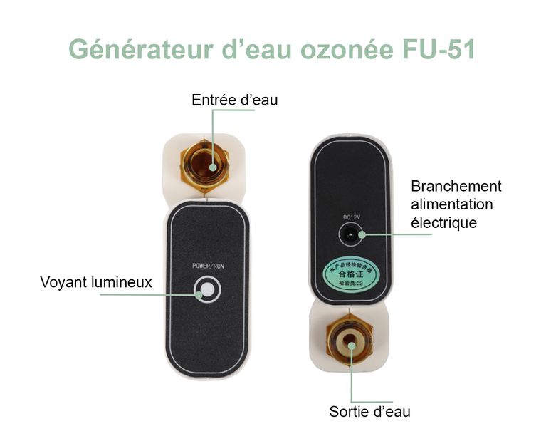 Ozoniseur pour lave-linge GO-0.5/1.0PPM - France UV-C