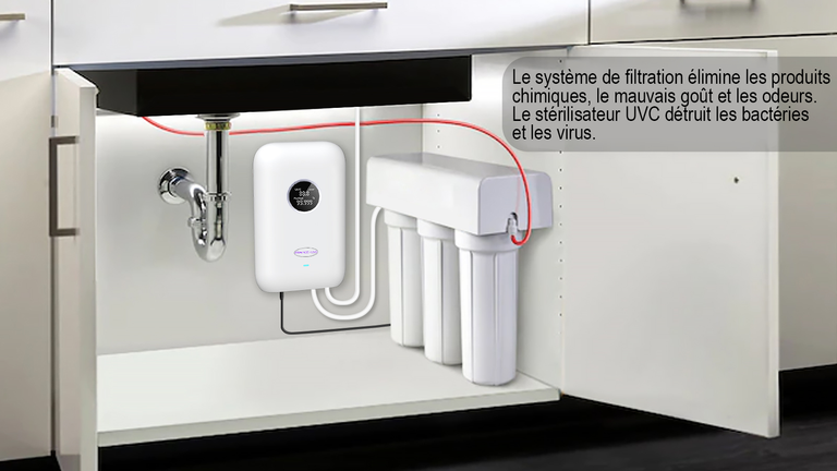 BOX stérilisateur UVC LED + filtration = l'alliance parfaite pour une eau saine - France UVC