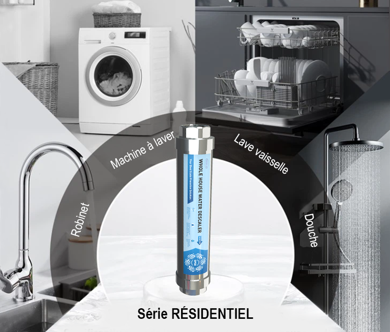 Applications adoucisseurs d'eau sans sel série RÉSIDENTIEL - France UVC
