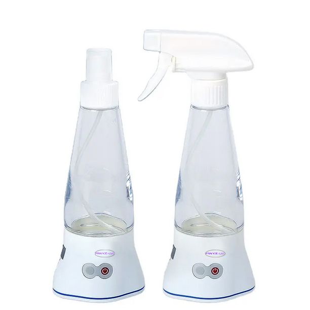 Spray eau ozonée en 3 minutes par électrolyse - 0.5 à 2.6mg/L (PPM) - Pour nettoyer et dégraisser toutes les surfaces non-poreuses sans produits chimiques - France UV-C