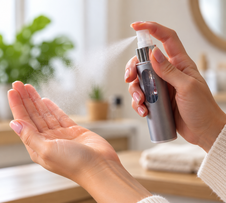 MINI SPRAY O3 - Vaporisateur d'eau ozonée - Pour se laver les mains sans gel hydroalcoolique - France UVC