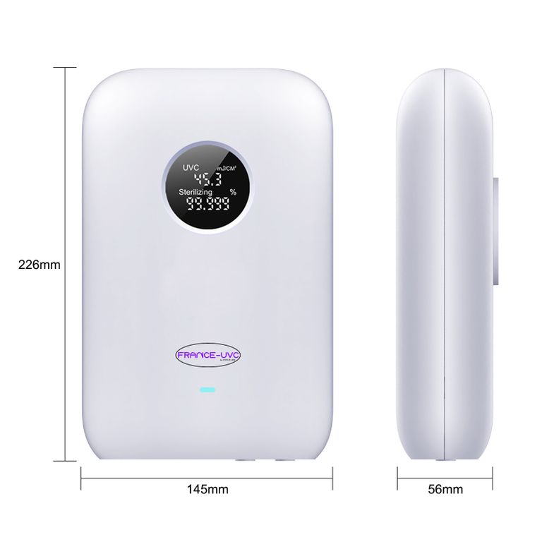 BOX Stérilisateur d'eau UVC LED - Dimensions - France UV-C