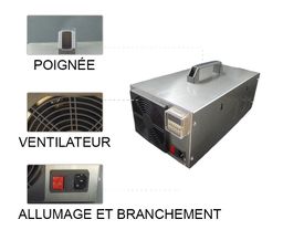 Générateur d'ozone 60g/h - FU-P60g - France UV-C