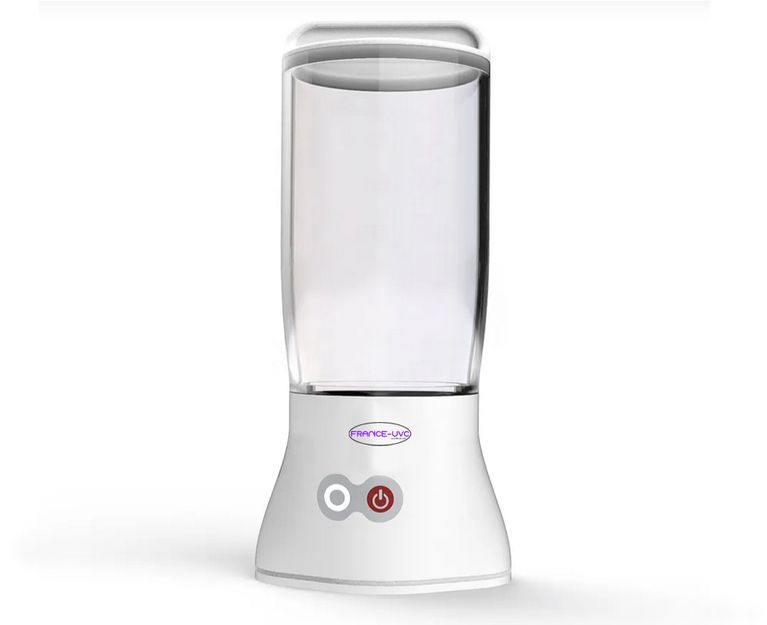 Verre rince bouche à eau ozonée pour se gargariser, désinfecter les brosses à dents - concentration en ozone élevée de 0.5 à 2.6mg/L (PPM) - France UVC