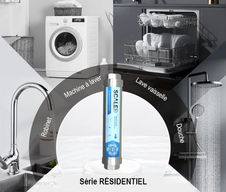Applications adoucisseurs d'eau sans sel série RÉSIDENTIEL - France UVC