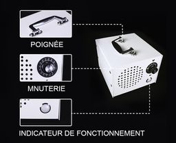 Générateur d'ozone 10g/h - FU-QB10g BLANC - France UV-C