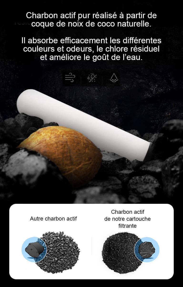 FU-1T1 Filtration de l'eau du robinet - Modèle à poser sur le comptoir - France UV-C