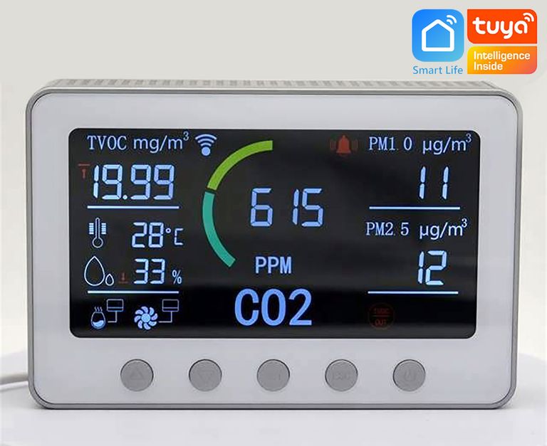 Appareil de mesure de la qualité de l'air - MAC - Monitoring Air Control Tuya - France UV-C