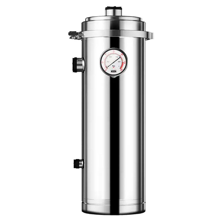 FU-WHPVDF-02 avec manomètre - Filtration de l'eau courante - Installation sous l'évier, dans un garage ou zone de maintenance - France UV-C