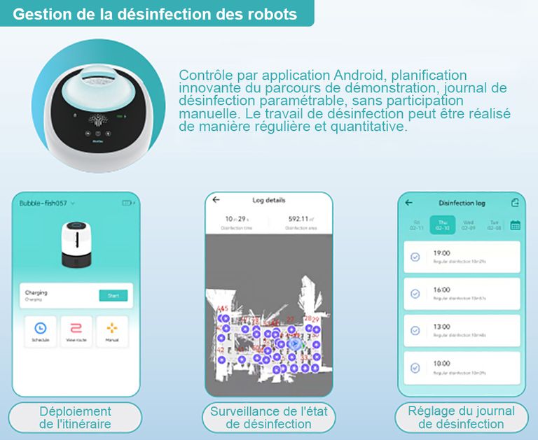 Gestion à distance robot Penguin plasma - France UV-C