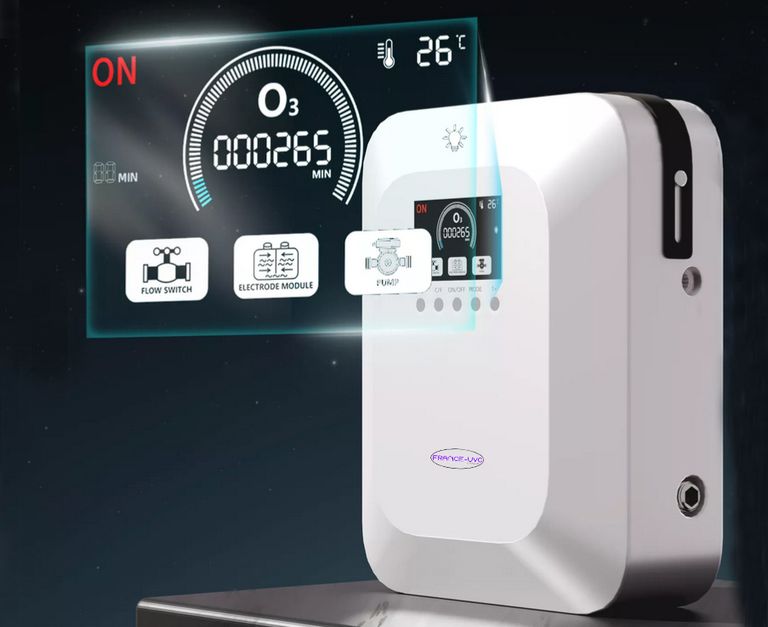 Écran de contrôle Générateur d'eau ozonée 0.5 à 3.5mg/L (PPM) - France UV-C