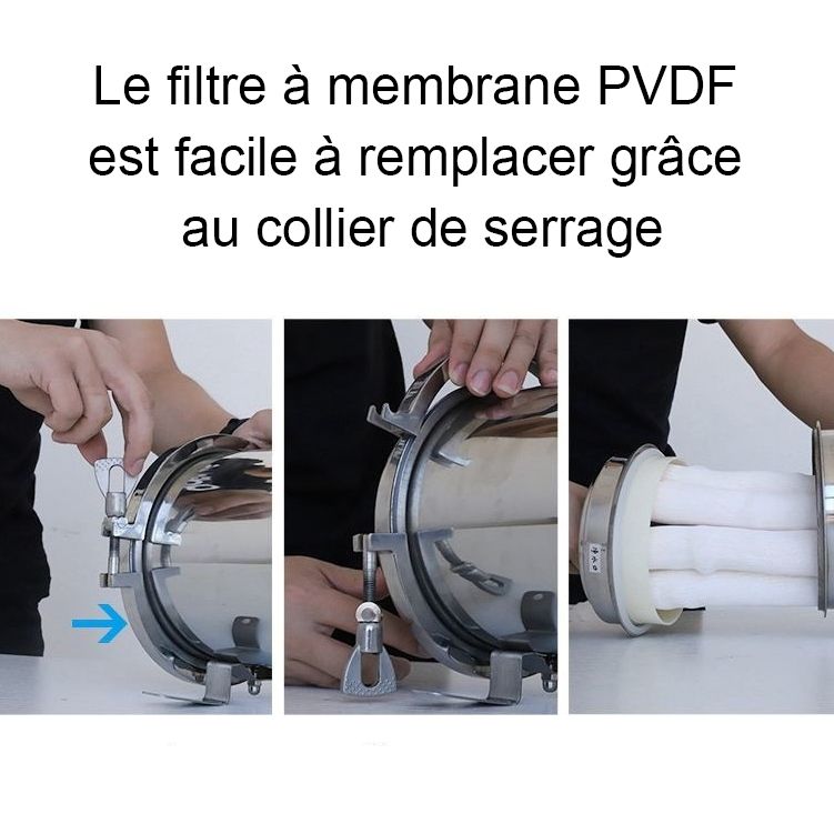 FU-WHPVDF-01 Filtration de l'eau courante - Installation sous l'évier, dans un garage ou zone de maintenance - France UV-C