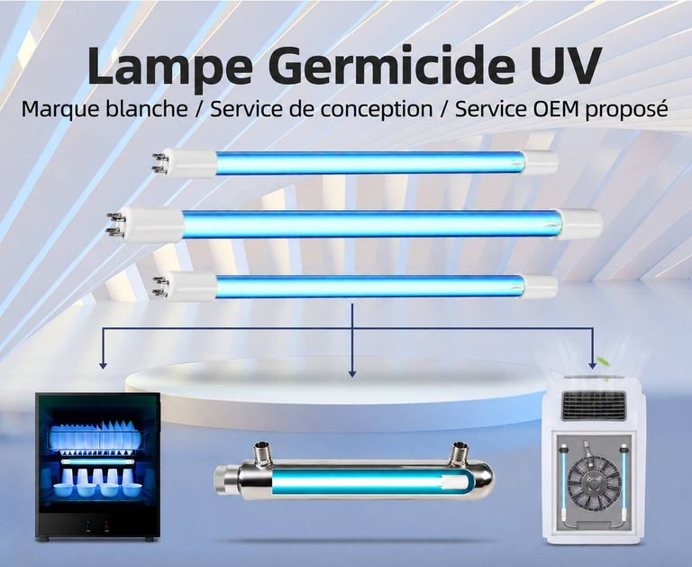 Tubes UVC 4 broches - différentes applications - France UVC